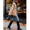 Hooever Women’s Shawl Collar Sweater Oversized Cardigan Open Front Fall Winter Cropped Knit Sweater(Khaki)