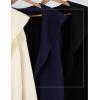 Hooever Women’s Shawl Collar Sweater Oversized Cardigan Open Front Fall Winter Cropped Knit Sweater(Navyblue)