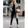 Hooever Women’s Winter Wool Coat Casual Notch Lapel Single-Breasted Peacoat(Lightgrey)