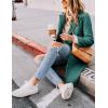 Hooever Women’s Winter Wool Coat Casual Notch Lapel Single-Breasted Peacoat(Teal)