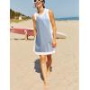 Hooever Women’s 2 Piece Sets Casual Color Block Crewneck Short Sleeve Pullover Tops Matching Shorts with Pockets(Greyblue)