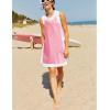 Hooever Women’s 2 Piece Sets Casual Color Block Crewneck Short Sleeve Pullover Tops Matching Shorts with Pockets(Pink)