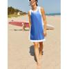 Hooever Women’s 2 Piece Sets Casual Color Block Crewneck Short Sleeve Pullover Tops Matching Shorts with Pockets(Royalblue)