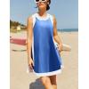 Hooever Women’s 2 Piece Sets Casual Color Block Crewneck Short Sleeve Pullover Tops Matching Shorts with Pockets(Royalblue)