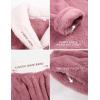 Hooever Women’s Fluzzy Sherpa Fleece Pajamas Warm Pullover Lapel Sleepwear Sets(Pink)
