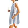 Hooever Women’s 2 Piece Sets Casual Color Block Crewneck Short Sleeve Pullover Tops Matching Shorts with Pockets(Greyblue)