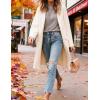 Hooever Women’s Long Cardigans Oversized Chunky Knit Coatigan Fall Trendy Open Front Sweater Jackets with Pockets(Beige)