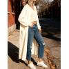 Hooever Women’s Long Cardigans Oversized Chunky Knit Coatigan Fall Trendy Open Front Sweater Jackets with Pockets(Beige)