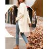 Hooever Women’s Long Cardigans Oversized Chunky Knit Coatigan Fall Trendy Open Front Sweater Jackets with Pockets(Beige)