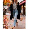 Hooever Women’s Long Cardigans Oversized Chunky Knit Coatigan Fall Trendy Open Front Sweater Jackets with Pockets(Black)