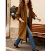 Hooever Women’s Long Cardigans Oversized Chunky Knit Coatigan Fall Trendy Open Front Sweater Jackets with Pockets(Khaki)