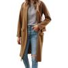 Hooever Women’s Long Cardigans Oversized Chunky Knit Coatigan Fall Trendy Open Front Sweater Jackets with Pockets(Khaki)