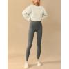 Hooever Women’s Pullover Cropped Sweatshirt Crewneck Long sleeve Fleece Basic Tops(Apricot-M)